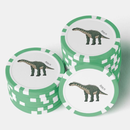 Cartoon Barapasaurus Pokerchips (Stapel)