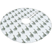 Cartoon Barapasaurus Polyester Weihnachtsbaumdecke (Schrägansicht)