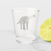 Cartoon Barapasaurus Schnapsglas (Rückseite)