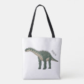 Cartoon Barapasaurus Tasche (Rückseite)