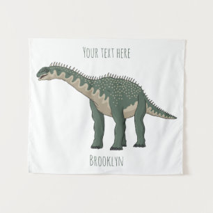Cartoon Barapasaurus Wandteppich