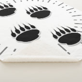 Cartoon Bärenspur mit Vintagem Sonnenbrand Sherpadecke (3/4)