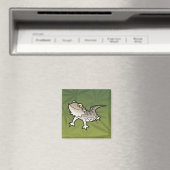 Cartoon Barteter Drache / Rankindrache Magnet (In Situ (Geschirrspüler))