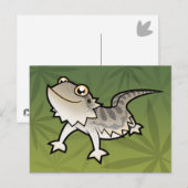 Cartoon Barteter Drache / Rankindrache Postkarte (Vorne/Hinten)