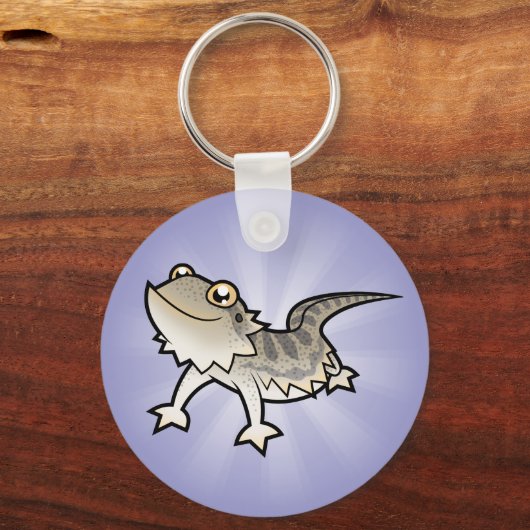 Cartoon Barteter Drache / Rankindrache Schlüsselanhänger (Vorderseite)