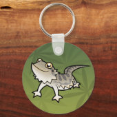 Cartoon Barteter Drache / Rankindrache Schlüsselanhänger (Vorderseite)