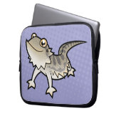 Cartoon-bärtiger Drache/Rankin Drache Laptopschutzhülle (Vorderseite Links)