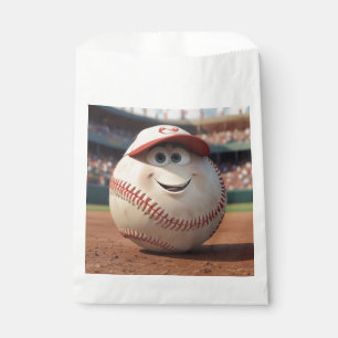 Cartoon Baseball Geburtstag Geschenktütchen
