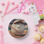 Cartoon Baseball Geburtstagspapier Bowles Pappteller (Party)