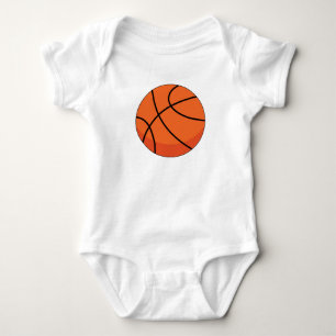 Cartoon Basketball Ball Baby Strampler