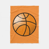 Cartoon Basketball Ball Fleecedecke (Vorderseite)