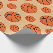 Cartoon Basketball Ball Geschenkpapier (Ecke)