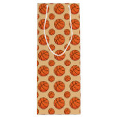 Cartoon Basketball Ball Geschenktüte Für Weinflaschen (Rückseite)