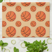 Cartoon Basketball Ball Geschirrtuch (Gefaltet)