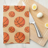 Cartoon Basketball Ball Geschirrtuch (Viertel Falte)