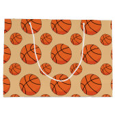 Cartoon Basketball Ball Große Geschenktüte (Rückseite)