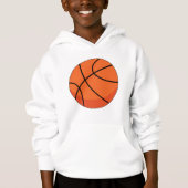 Cartoon Basketball Ball Hoodie (Vorderseite)