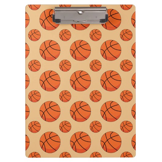 Cartoon Basketball Ball Klemmbrett (Vorderseite)