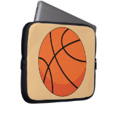 Cartoon Basketball Ball Laptopschutzhülle (Vorne Rechts)