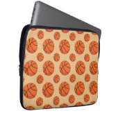 Cartoon Basketball Ball Laptopschutzhülle (Vorne Rechts)