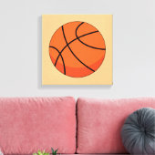 Cartoon Basketball Ball Leinwanddruck (Insitu (Wohnzimmer))