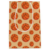 Cartoon Basketball Ball Mittlere Geschenktüte (Vorderseite)