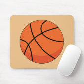 Cartoon Basketball Ball Mousepad (Mit Mouse)