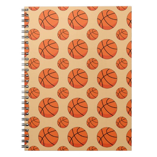 Cartoon Basketball Ball Notizblock (Vorderseite)