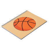 Cartoon Basketball Ball Notizblock (Linke Seite)
