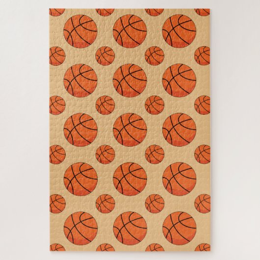Cartoon Basketball Ball Puzzle (Vertikal)