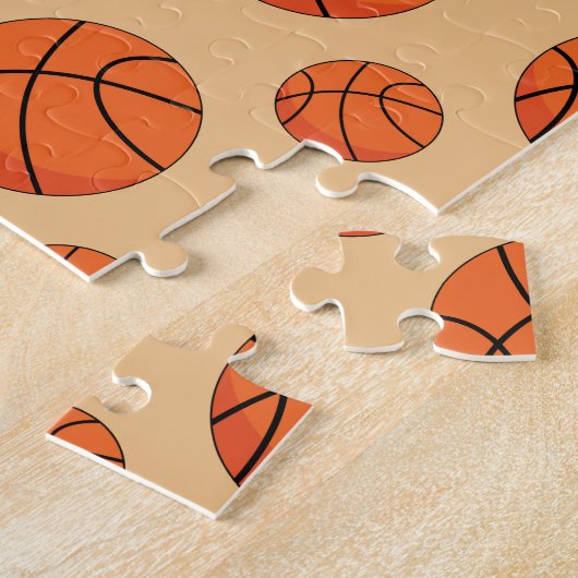 Cartoon Basketball Ball Puzzle (Seite)