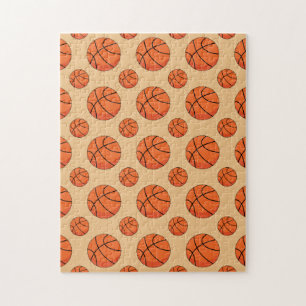 Cartoon Basketball Ball Puzzle