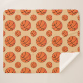 Cartoon Basketball Ball Sherpadecke (Vorderseite (Horizontal))