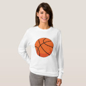 Cartoon Basketball Ball T-Shirt (Vorne ganz)
