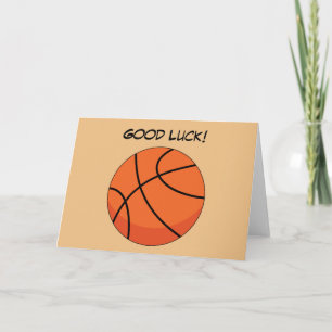 Cartoon Basketball Ball   Text hinzufügen Karte