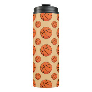 Cartoon Basketball Ball Thermosbecher