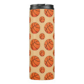Cartoon Basketball Ball Thermosbecher (Rückseite)