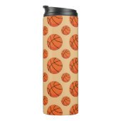 Cartoon Basketball Ball Thermosbecher (Nach rechts gedreht)