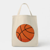 Cartoon Basketball Ball Tragetasche (Rückseite)