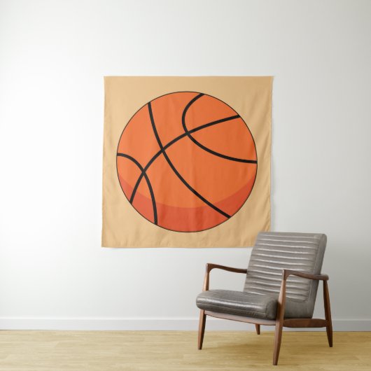 Cartoon Basketball Ball Wandteppich (Beispiel)