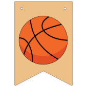 Cartoon Basketball Ball Wimpelkette (Zweite Fahne)