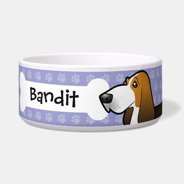Cartoon Basset Hound Napf (Vorderseite)