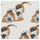 Cartoon Basset Hound Stoff (Nahaufnahme)