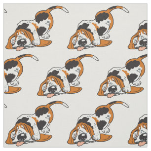 Cartoon Basset Hound Stoff