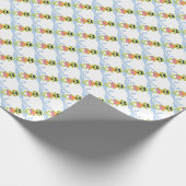 Cartoon Beach Frosch Verpackungspapier Geschenkpapier (Ecke)