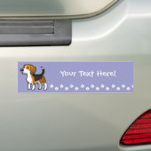 Cartoon-Beagle Autoaufkleber (Auf Auto)