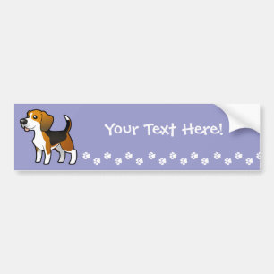 Cartoon-Beagle Autoaufkleber