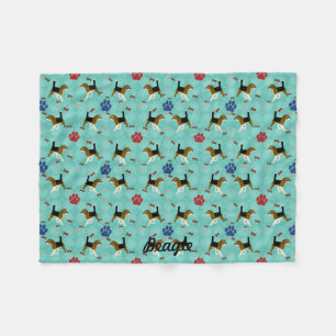 Cartoon Beagle Fleecedecke