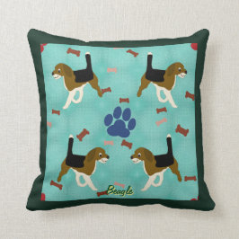 Cartoon Beagle Kissen