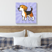 Cartoon Beagle Leinwanddruck (Insitu (Schlafzimmer))